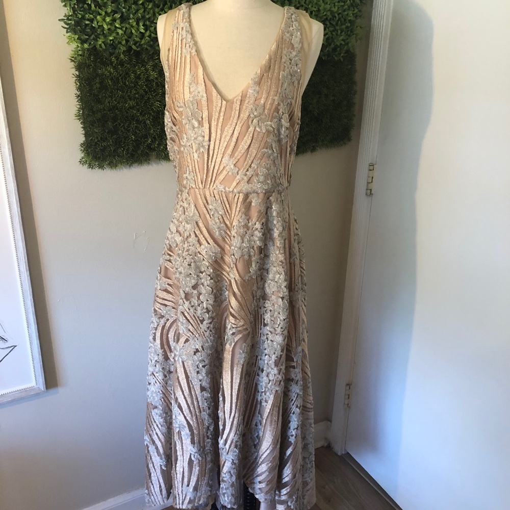 Stunning Beaded and Embellished Fit & Flare Dress